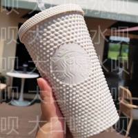 Startbuck Starbuck Straw Starbuck Diamond Small Durian Cup Straw Cup Water Cup Holiday Gift Cup 475Ml New 12-Color Limit823