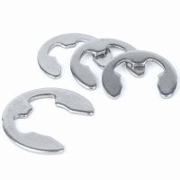 10-100pcs M1.5 to M15 304 Stainless Steel Stainless Steel E Clip Circlip washer Retaining Ring for Shaft Fastener GB896