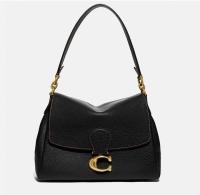 Coach Soft Pebble Leather May Shoulderbag Chalk Style No.C3954 (B4/Black)