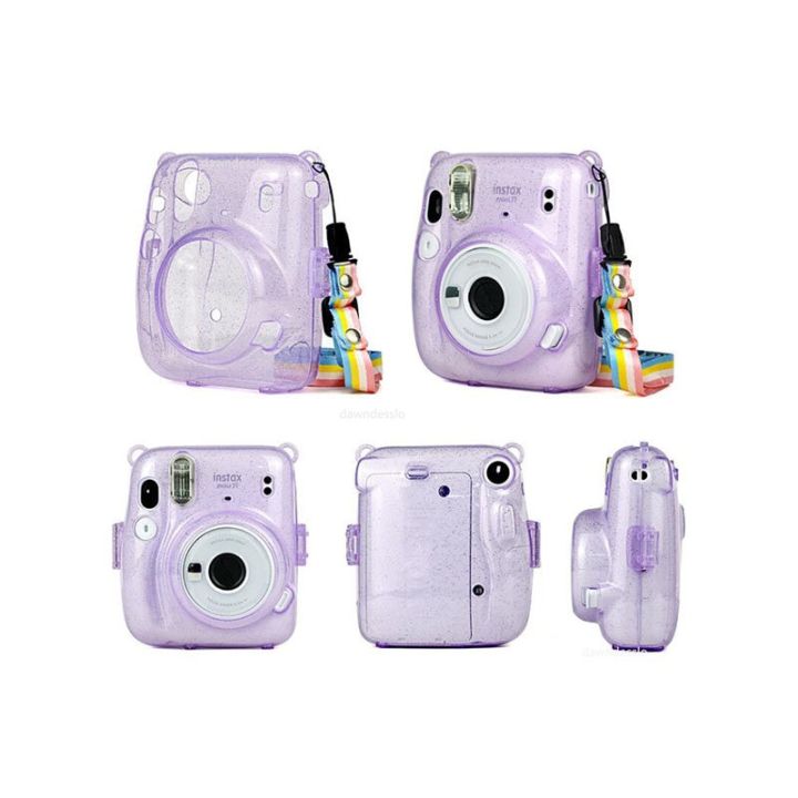 สำหรับ-instax-mini-11กระเป๋าคลุมเคสใสคริสตัลสำหรับ-fuji-fuji-fuji-fuji-fuji-กระเป๋ากล้องสำเร็จรูปสำหรับ-instax-mini-11