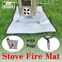 【YF】 Camping Fireproof Cloth BBQ Grill Mat Flame Retardant for Stoves of Hot Tent Outdoor Fire Pit Protective