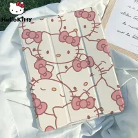 Sanrio Hello Kitty Ipad 2021 New Model Three Fold 12.9 Inch Transparent ShockProof Case Air 5 4 3 Tablet Ipad Mini 4 5 6 Covers