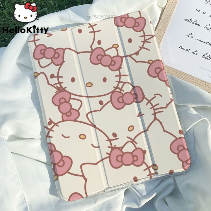 sanrio-hello-kitty-ipad-2021-new-model-three-fold-12-9-inch-transparent-shockproof-case-air-5-4-3-tablet-ipad-mini-4-5-6-covers