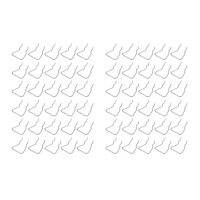 60Pcs Pegboard Plier Holders, Stainless Steel Double Loop Pegboard Hooks Accessories Shelving Display Hooks for Store