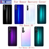 【✔In stock】 baoyao เคสฝาครอบกระจกด้านหลังแผงประตูหลังสำหรับ Huawei Honor 20S 20pro ฝาปิดเลนส์กล้องหลัง