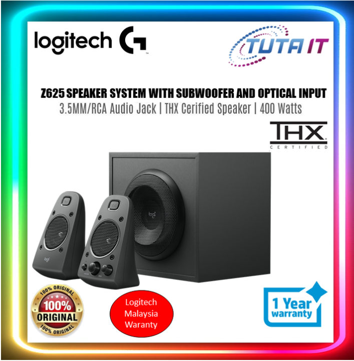 Desktop Speakers With Optical Input Logitech Z625 2.1 Speaker With Optical Input(980-001297) | Lazada