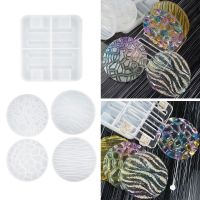 1 Set Coaster+Base Stand Epoxy Resin Mold Cup Mat+Storage Rack Silicone Mould DIY Crafts Ornaments Making Tool