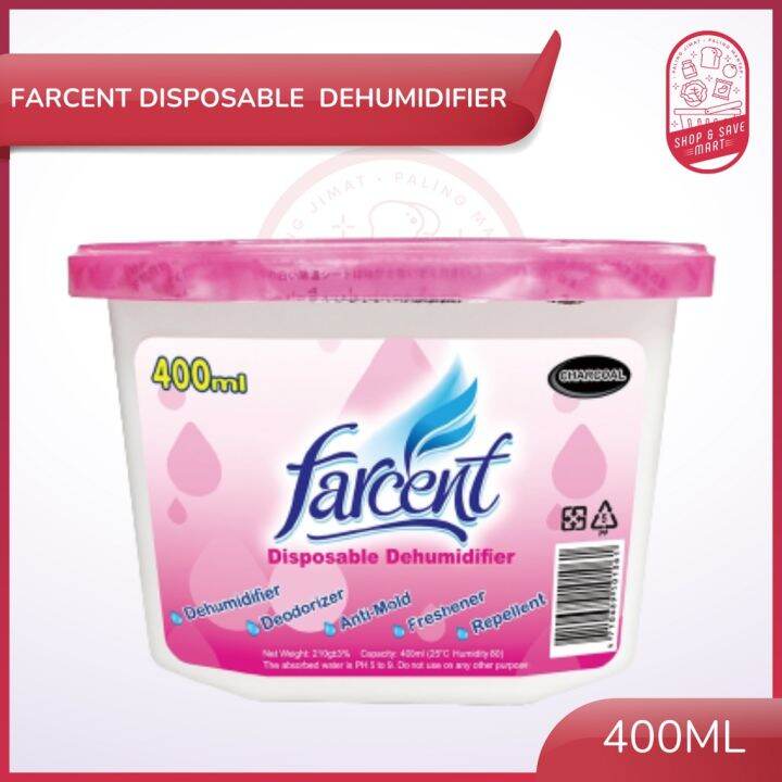 Farcent Dehumidifier Disposable 400ml (Flavor Charcoal / Rose