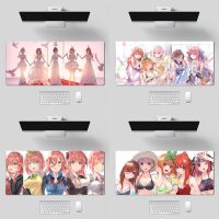 Nakano Nino Gotoubun no Hanayome Keypad เครื่องเกม แผ่นรองเมาส์ขนาดใหญ่ Lockside Rubber Table Mat แผ่นรองโต๊ะแล็ปท็อปสำนักงาน