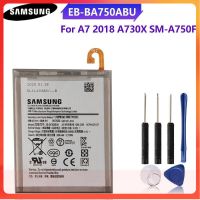 แบตเตอรี่แท้ SAMSUNG Galaxy A7 2018 A730x A750 SM-A730x A10 SM-A750F  EB-BA750ABU 3400MAh