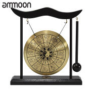 Mini Desktop Gong Table Wind Chime Percussion Instruments with Mallet for