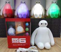 【☄New Arrival☄】 yisiguyi0 ชาร์จ1ชิ้นคุณภาพสูง16ซม.Big Hero 6 Baymax Usb ไฟ Led กลางคืนไฟสร้างสรรค์เปลี่ยนสี Rgb ได้เด็กโต๊ะสำหรับห้องนอนโคมไฟ