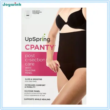 High Waist Post Baby Panty for Postpartum Recovery in Black by UpSpring