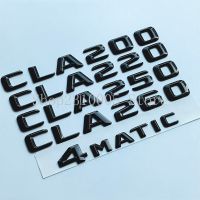 2015 Sharp Letters Sticker Glossy Black Trunk Badge Emblem for Mercedes Benz W117 CLA45 AMG CLA200 CLA250 CLA260 Turbo 4MATIC