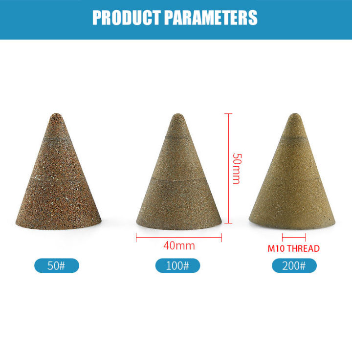 conical-diamond-grinding-wheel-bits-m10-thread-chamfer-countersink-cone-carve-polishing-ceramic-glass-50-100-200