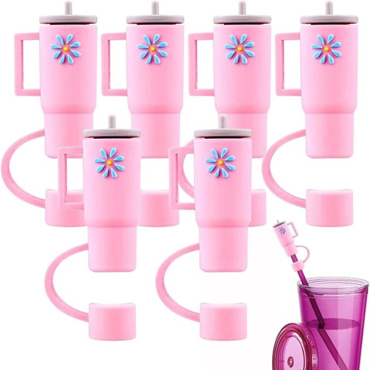 Cute Cartoon Reusable Drinking Straw Plugs - Perfect For Stanley