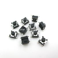 100ชิ้น/ล็อตปุ่ม Smd 6X6X4.3มม. 6*6*4.3มม. สวิตซ์กดติดปล่อยดับหัวพลาสติกสวิตช์บ็อต4ขาสวิตช์ไมโคร