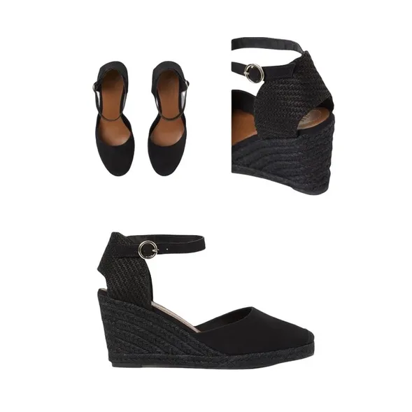 HM WEDGE HEEL ESPADRILLES ORIGINAL☀ Lazada PH