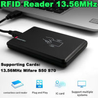 เครื่องอ่านบัตร RFID Reader USB Port IC 13.56MHz Mifare S50 S70 Contactless Card Support Window Linux 13.56MHz Reader