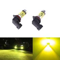 Fang Fang 20SMD สีทองสีเหลือง1ชิ้นหลอดไฟสำรอง LED 100W สำหรับรถยนต์ไฟไฟหน้ารถตัดหมอกโคมไฟ DRL ขับรถ