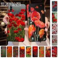 【CW】 Poppies flowers Pattern A50 A32 5G A20E A21S A30S A40 A51 A70 A12 A6 A7 A8 A53 Cases