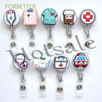 【hot sale】 ✺☒ B11 FORBETTER High Quality Nurse Badge Holder School Supplies ID Card Clips Retractable Badge Reel Chest Card Holder Cute Office Supplies Work Card Clips Cartoon Students Card Hospital Badge Holder