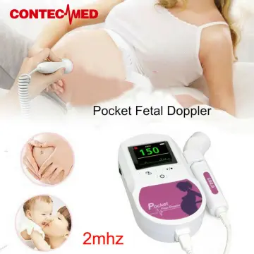 CONTEC10B New Pocket Fetal doppler 2Mhz handheld pregnant heart