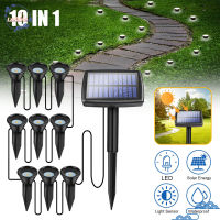 Fast Delivery Solar Spot Lights 20LM 10 LEDs Outdoor IP65 Waterproof Solar Landscape Spotlights For Walkway Yard Pathway Garden