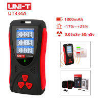 UNI-T รังสี Dose Tester UT334A Dosimeter Geiger Counter X-Ray Beta Gamma Detector Radiometer นาฬิกาปลุกเสียง