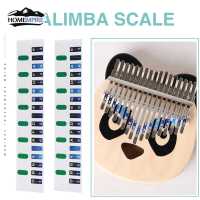 Homempire 2Pcs 17คีย์ Kalimba Scale สติกเกอร์ Thumb Finger Piano Key Note สติกเกอร์ Percussion เครื่องดนตรีอุปกรณ์เสริมสำหรับ Beginner Learner