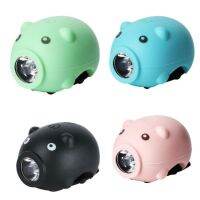 Bicycle Headlight Usb Rechargeable Cute Piggy Bike Bicycle Light With Horn 280 Lumens Safety Warning Light Bike Parts