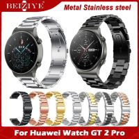 สายนาฬิกาข้อมือสแตนเลส 22 มมสำหรับ สำหรับ For Huawei Watch GT 2 Pro Smart Watch Band Metal Stainless Steel Strap นาฬิกา For Huawei gt 2 pro Wrist Strap