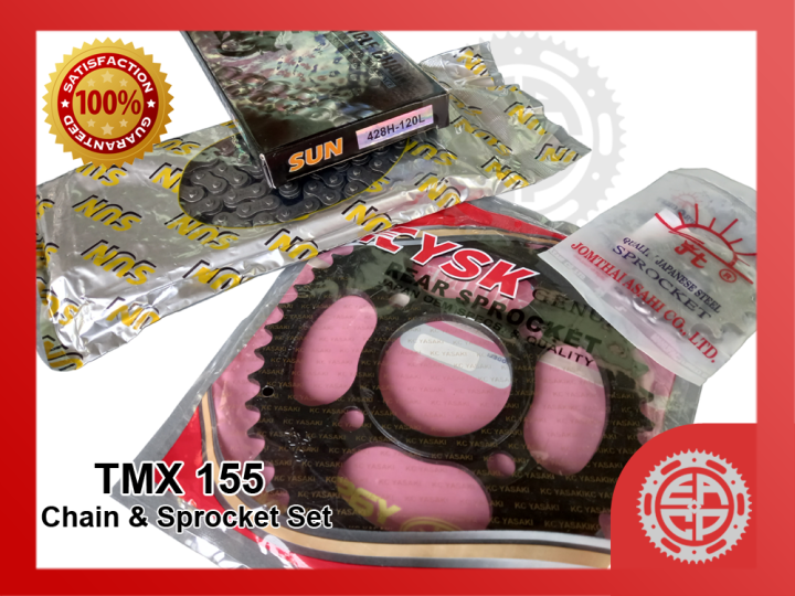 tmx 125 stock sprocket size