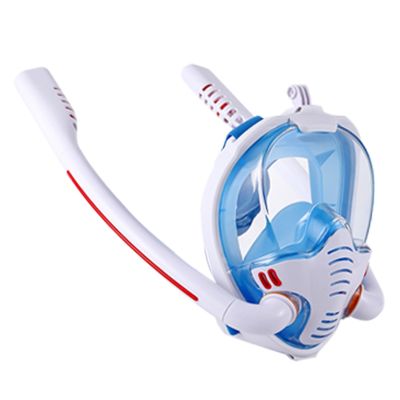 Snorkeling Mask Double Tube Silicone Diving Mask Adult Swimming Mask Diving Goggles Underwater Breathing Mask