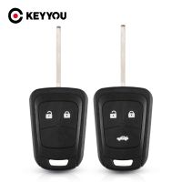 KEYYOU ปุ่ม Gratis Ongkir ชุดซ่อมแซมเคสกุญแจรถยนต์3ปุ่มสำหรับ Chevrolet AVEO สำหรับ Opel Camaro/cruze/Equinox/impala /Malibu/sonic