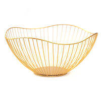 Nordic Style Fruit Vegetable Metal Storage Basket Decorated Display Bowl Rack Dining Table Decoration