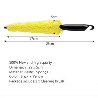 Tire Rim Cleaner Car Wheel Brush Tool vehicle Sponge cleaning Plastic handle Cleaning Tool