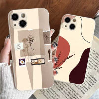 เคสแฟชั่นสำหรับ A17 OPPO A57 A16 A15 A16K A54 A53 A12 A5S A7 A3S A11k 4F A31 A52 A92 5F A1K Reno 7 6เทรนด์ Daisies และ Morandi ซิลิโคนนิ่มฝาครอบโทรศัพท์หรือ