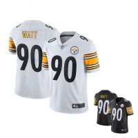 ? ? 2023 New Fashion version NFL Pittsburgh Steelers Jersey Mens Pittsburgh Steelers No. 90 T.J. Watt Football Jersey