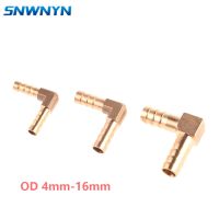 ท่อทองเหลืองข้อศอกท่อ Barb 4mm 5mm 6mm 8mm 10mm 12mm 14mm 16mm ท่อทองแดง Barbed Coupler Connector Adapter-Shief