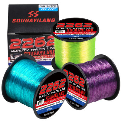 Souilang 100M Monofilament สายตกปลาไนลอน7-26LB Super Strong ผู้นำสาย Sinking Line ปลาคาร์พตกปลา Accessorie Pesca