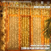 กล้องถ่ายรูป3x Xianhaochen048906 1/3x 2/3X3M Led Cortina Icicle Luzes Corda Lâmpada De Fadas Natal Guirlanda Ao Ar Livre O Casamenta/festa/jardim Ação