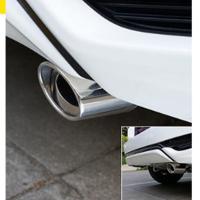 Car Stainless Steel Exhaust Tail Throat Round Tube Universal Fits Car Accessories