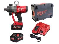 (*ผ่อนได้) Milwaukee M18 ONEFHIWF1 บล๊อคไร้สาย ขนาด 1 นิ้ว (พร้อมแบต8.0ah จำนวน 2ก้อน)