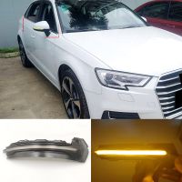 ไฟ LED แบบไดนามิกอัตโนมัติสำหรับรถ Audi A3 S3 8V RS3 2013 2014 2015 2016 2017 2019 2020ไฟเลี้ยวตัวชี้กระจกสัญญาณไฟ