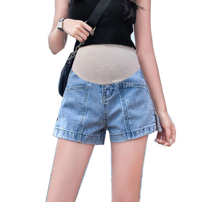 ฤดูร้อนกางเกงยีนส์กางเกงยีนส์สั้นกางเกงคนท้องสำหรับหญิงตั้งครรภ์เสื้อผ้าพยาบาลการตั้งครรภ์ Leggings กางเกงกางเกงยีนส์เสื้อผ้าคนท้อง...