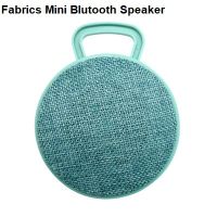 ลำโพงบลูทูธ Bluetooth Fabrics Mini Wireless Blutooth Speaker Sea Blue- สีฟ้าทะเล