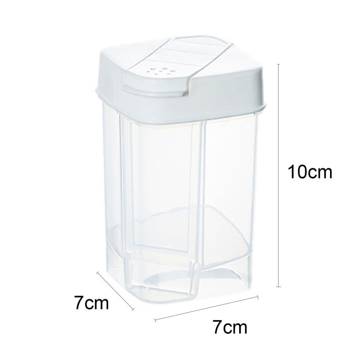 Kitchen Clear Seasoning Container Spice Dispenser with Extra Shaker ...