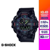 CASIO นาฬิกาข้อมือผู้ชาย G-SHOCK YOUTH รุ่น GA-700RGB-1ADR วัสดุเรซิ่น สีดำ