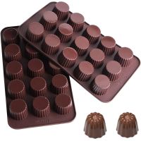 1PC Silicone Mold Candy Chocolate Mould Baking Pan Jello Peanut Butter Cup Pastry Cake Decorating Tool Kitchen Accessories